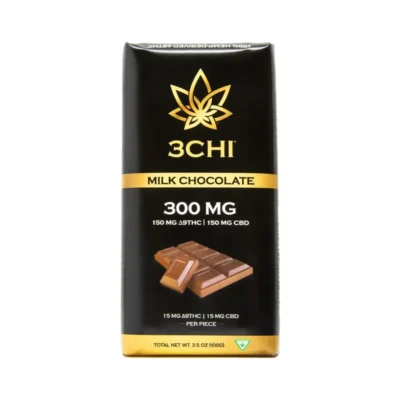 3CHI Delta 9 THC:CBD Milk Chocolate Bar