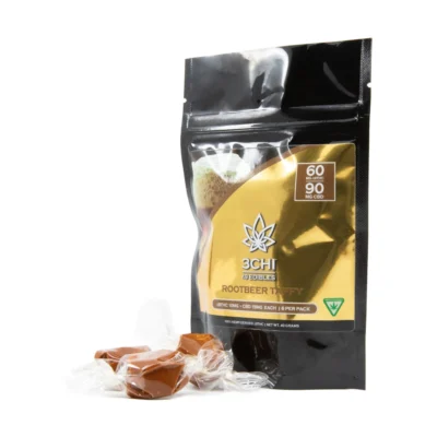 3CHI Delta THC 9 Root Beer Taffy Candy