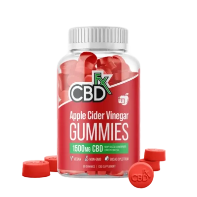 CBDfx Apple Cider Vinegar CBD Gummies – 1500mg