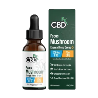 CBDfx CBD + CBG + Mushroom Tincture – Focus Blend