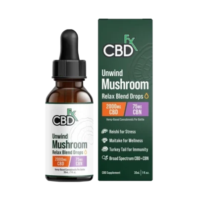 CBDfx CBD + CBN + Mushroom Tincture – Relax Blend