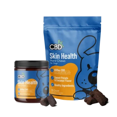 CBDfx CBD Dog Treats: Skin Health Chews 600mg