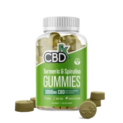 CBDfx CBD Gummies with Turmeric and Spirulina