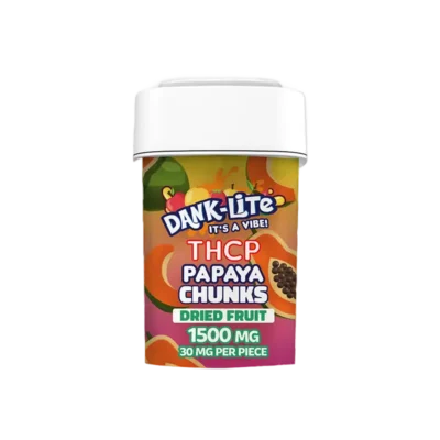 Dank-Lite THC-P Papaya Chunks Dried Fruit