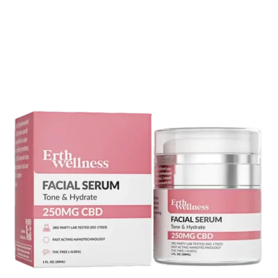 Erth Wellness Tone & Hydrate CBD Face Serum – 250mg