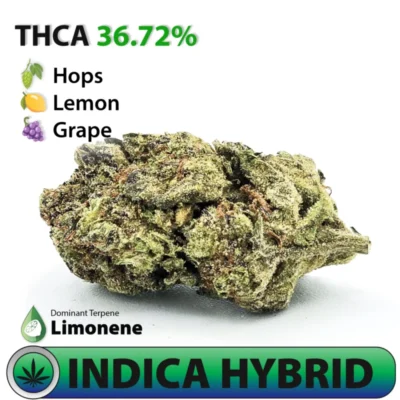 Purple Tesla Strain by Frosted Brands | Indica Dominant Hybrid THCA Flower