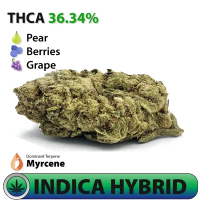 Frosted Brands Glitter Bomb Indica Dominant Hybrid THCA Flower