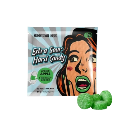 Hometown Hero Delta 9 THC:CBD Sour Hard Candy