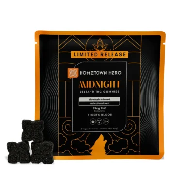 Midnight – Delta-9 Live Rosin Gummies