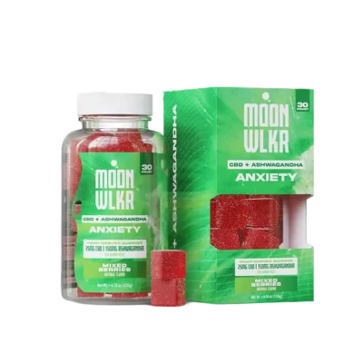 MoonWlkr CBD + Ashwagandha Anxiety Gummies