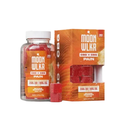 MoonWlkr CBD + CBG Pain Relief Gummies Mixed Berry