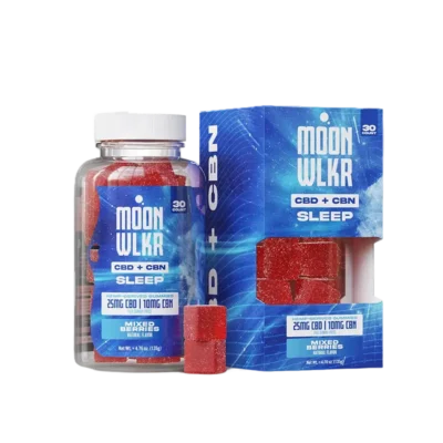MoonWlkr CBD + CBN Sleep Gummies Mixed Berry