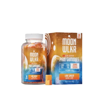 MoonWlkr CBD:CBG Pain Relief Gummies – Lime Ginger