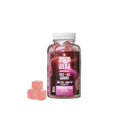 MoonWlkr THC-V + ACV Gummies – Strawberry Acai