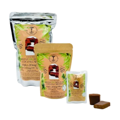 Texian HerbaCeutical Delta 9 THC Chocolate Cocoa Caramels