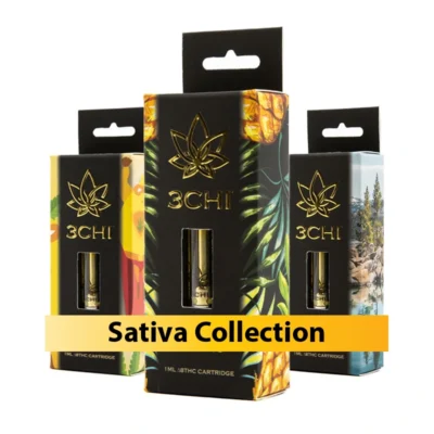 3CHI Delta 8 THC Vape Carts – Sativa Collection