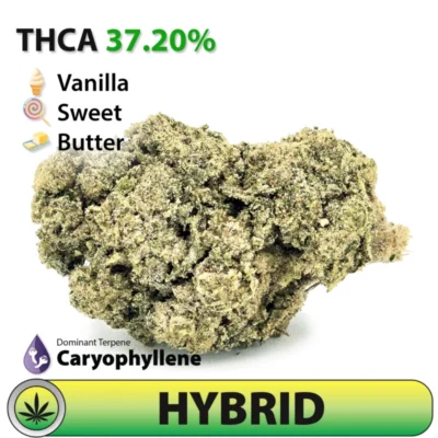 Frosted Brands Birthday Cake THCA Flower – 37.20% THCA