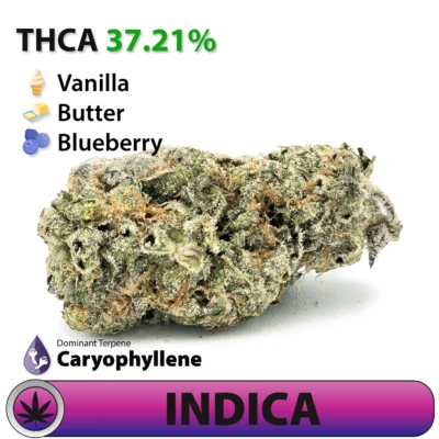 Frosted Brands Blueberry Pancakes THCA Flower – 37.21% THCA