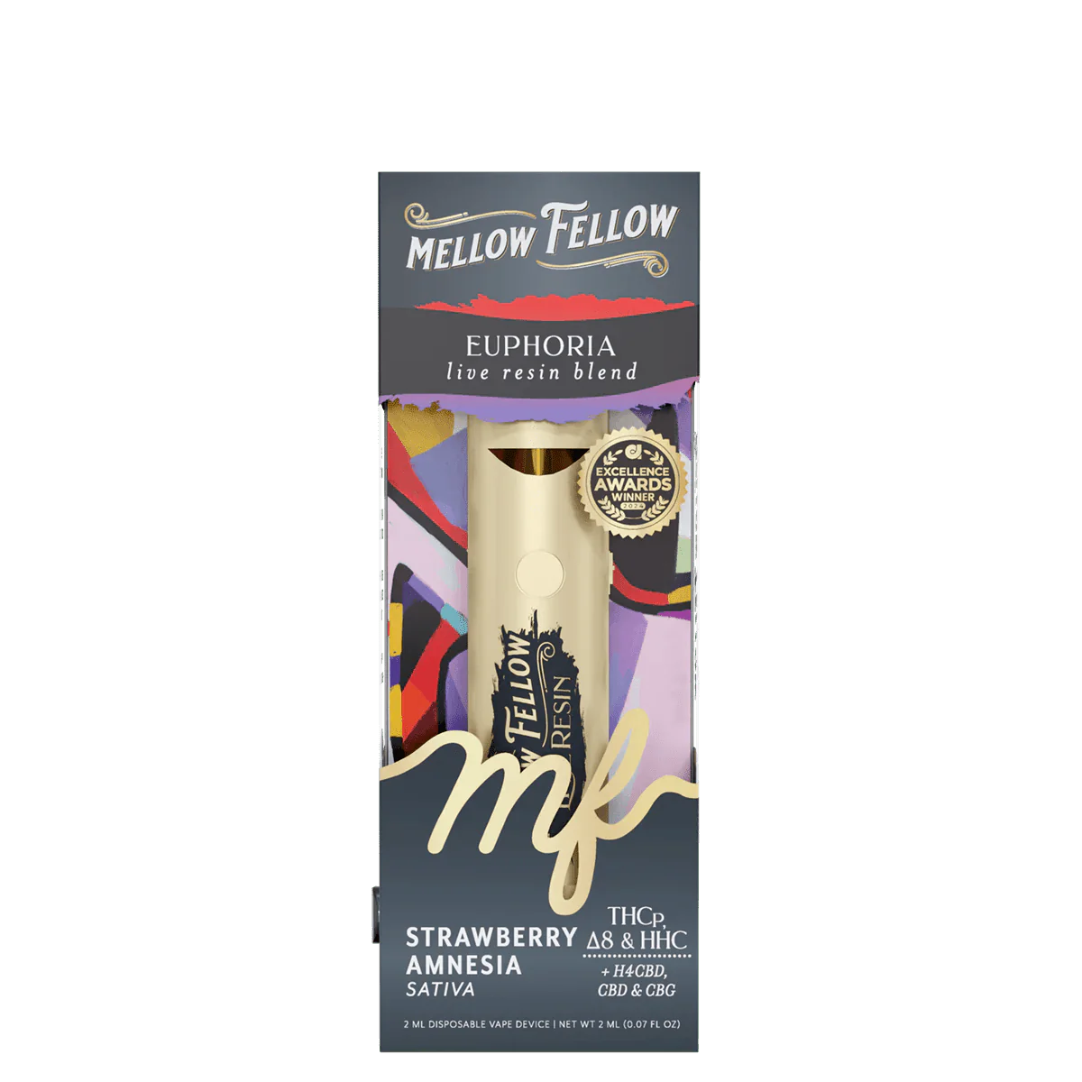 Mellow Fellow 2ml Live Resin Disposable Vape - Image 3