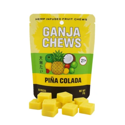 Ganja Chews Delta-9 THC Gummies — 10mg per Piece, 100mg Pack