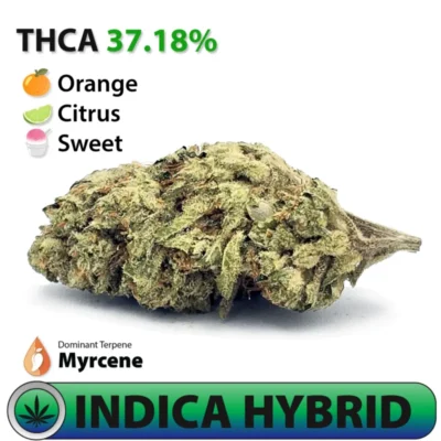 Frosted Brands Orange Crush THCA Flower –  37.18% THCA