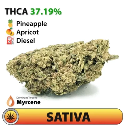Frosted Brands Pink Pineapple THCA Flower – 37.19% THCA