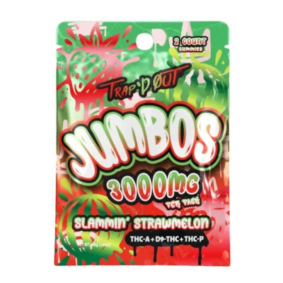 Trap’d Out Jumbos 3000mg Gummies – THCA + Delta-9 + THC-P