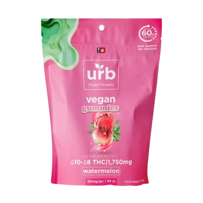 Urb Delta 10 + Delta 8 THC Gummies – Vegan 1750mg