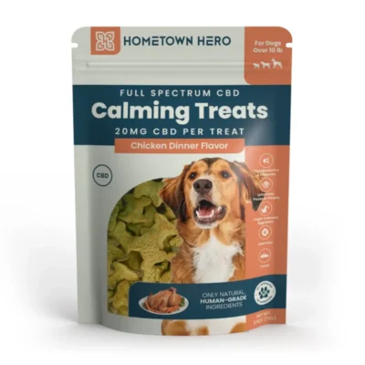 Hometown Hero Calming CBD Dog Treats – Chicken Dinner