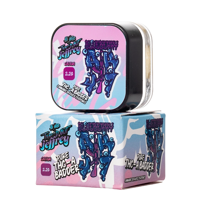 Trap’d Out Jeffrey Pure THCA Badder Dabs – 68–72% THCA Concentrate - Image 3