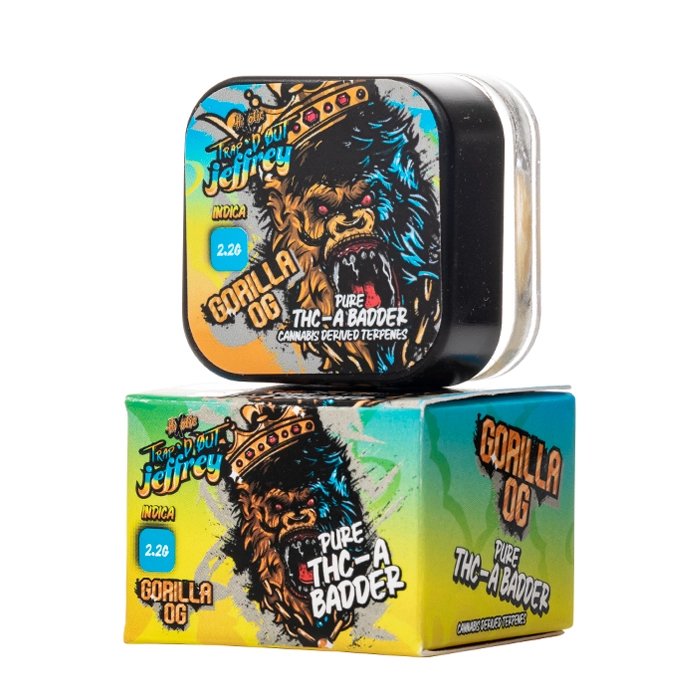 Trap’d Out Jeffrey Pure THCA Badder Dabs – 68–72% THCA Concentrate - Image 6
