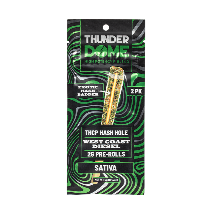 Thunder Dome THC-P Hash Hole Infused Prerolls – 4 Gram - Image 4